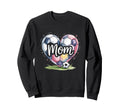 Game Day Team Sports Heart Mothers Sweatshirt - Trendy Graphic for Adults