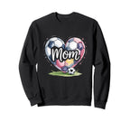 Game Day Team Sports Heart Mothers Sweatshirt - Trendy Graphic for Adults