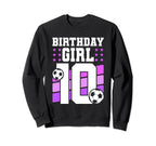 10 Years Old 10Th Birthday Gift Soccer Sweatshirt - Graphic Print Unisex