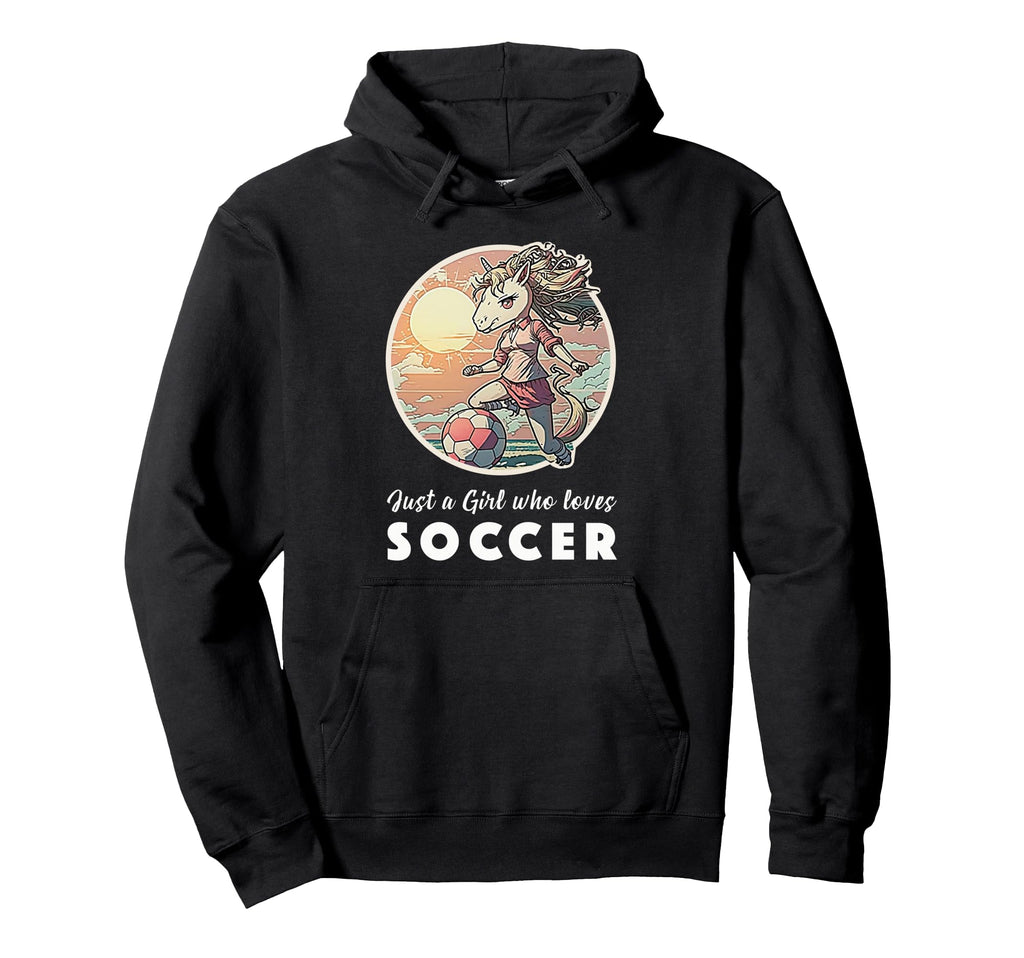 Soccer Anime Manga Unicorn Soccer Hoodie - Novelty Apparel for Adults