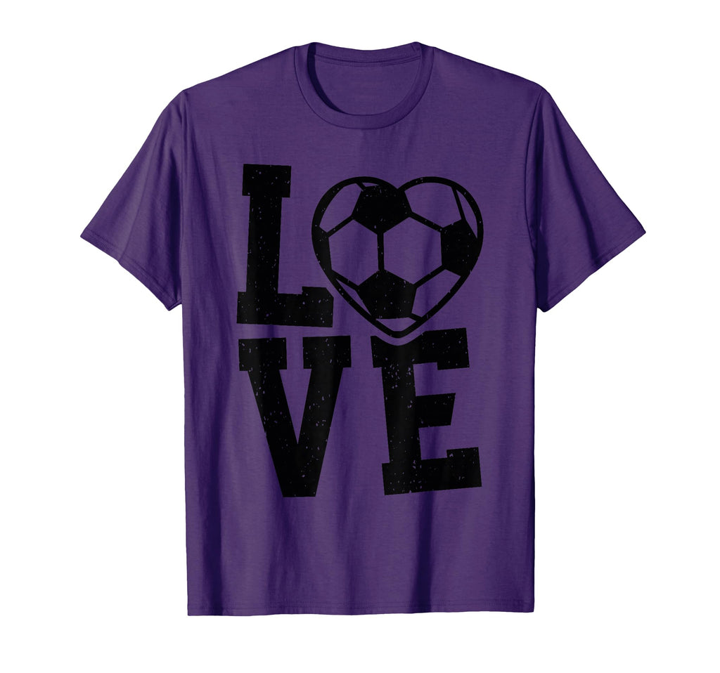 Love Heart Soccer Team Sport Fans T-Shirt - Novelty Apparel Men Women