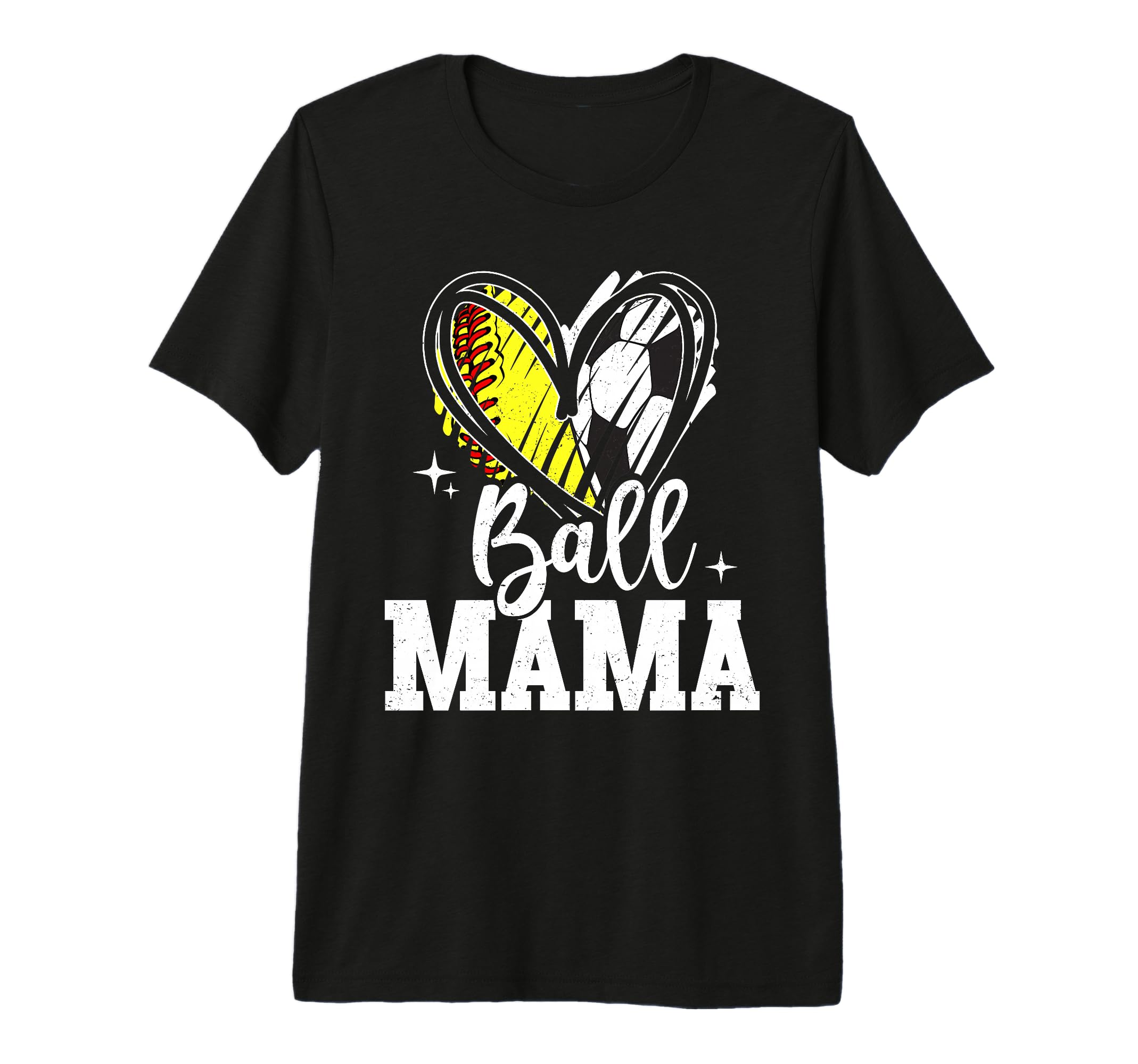 Ball Mama Softball Soccer Ball Mama T-Shirt - Streetwear Style for Adults