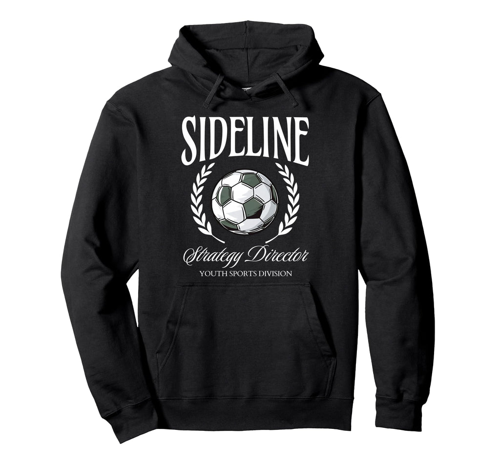 Sideline Strategy Director Soccer Mom Sports Hoodie - Graphic Print Unisex