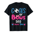 Goals Or Bows Dad Gender Reveal T-Shirt - Minimalist Print for Adults