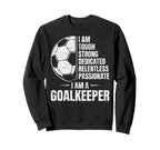 Tough Strong Dedicated Passionate Sweatshirt - Minimalist Print Men Women