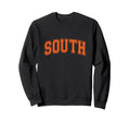 Orange South Team Colors Spirit Sweatshirt - Fun Novelty Design for Adults