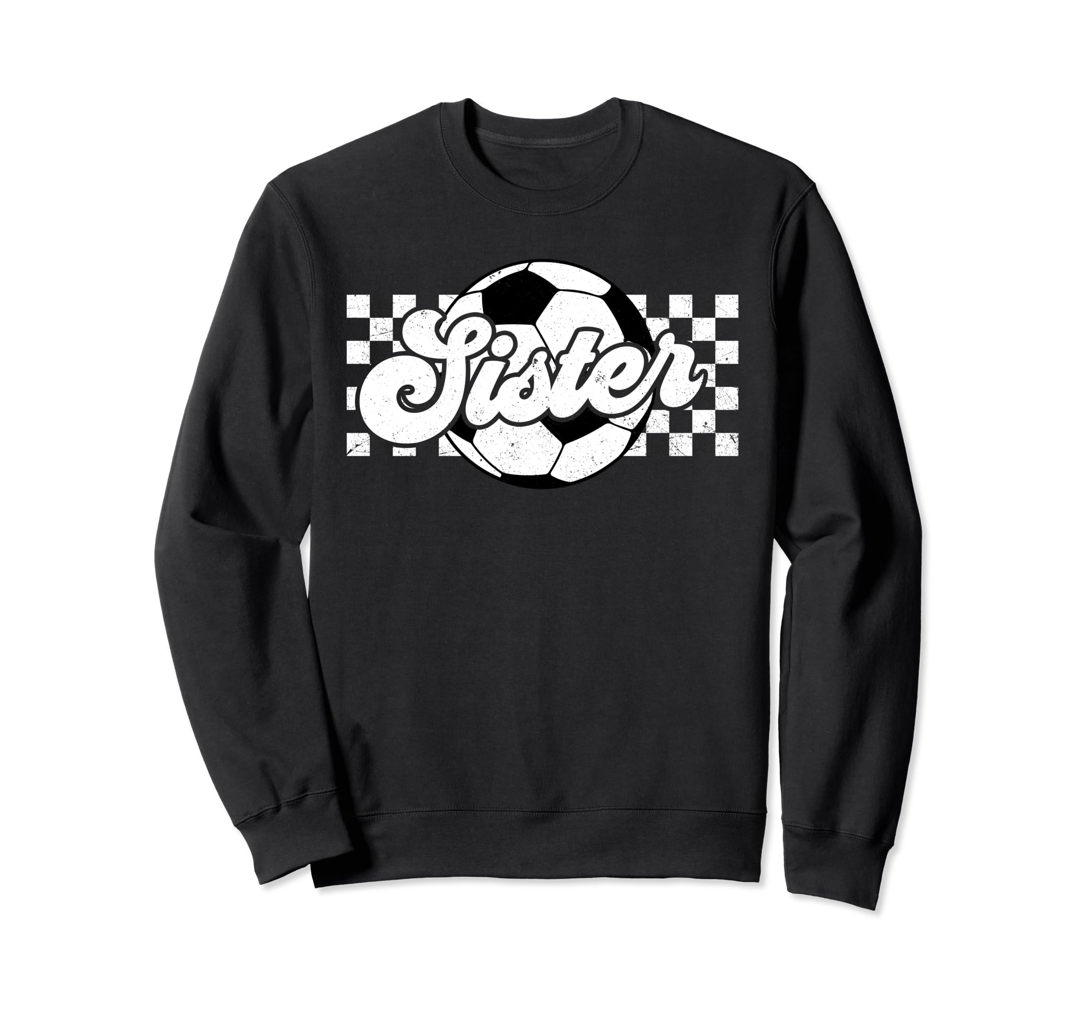 Soccer Sister Little Family Mothers Sweatshirt - Trendy Graphic for Adults
