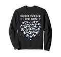100 Days School Soccer Heart Love Sweatshirt - Graphic Print Men Women