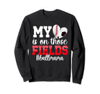 Those Fields Ball Mama Baseball Sweatshirt - Graphic Print for Adults