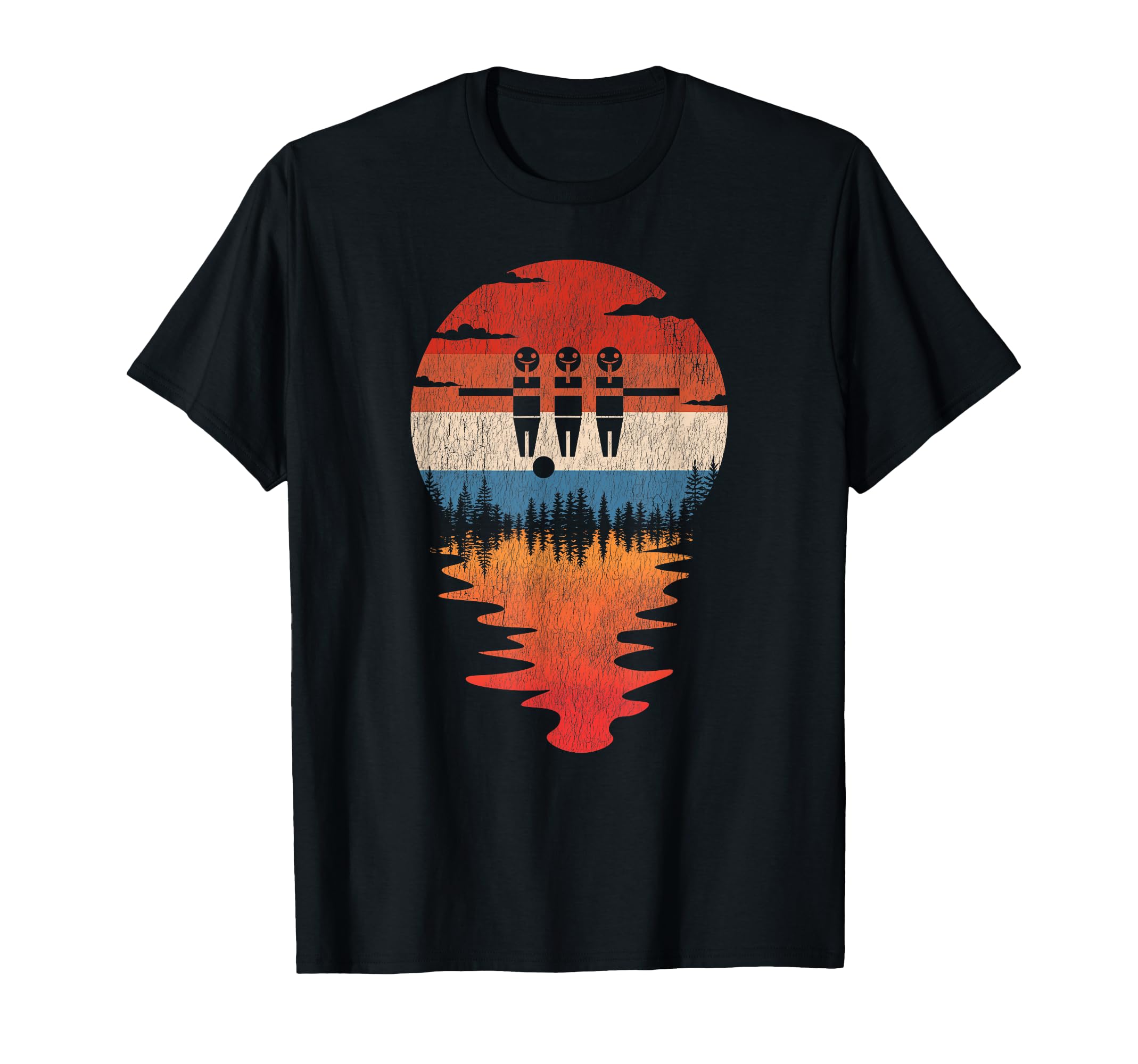 Foosball Table Soccer Sunset T-Shirt - Streetwear Style for Adults