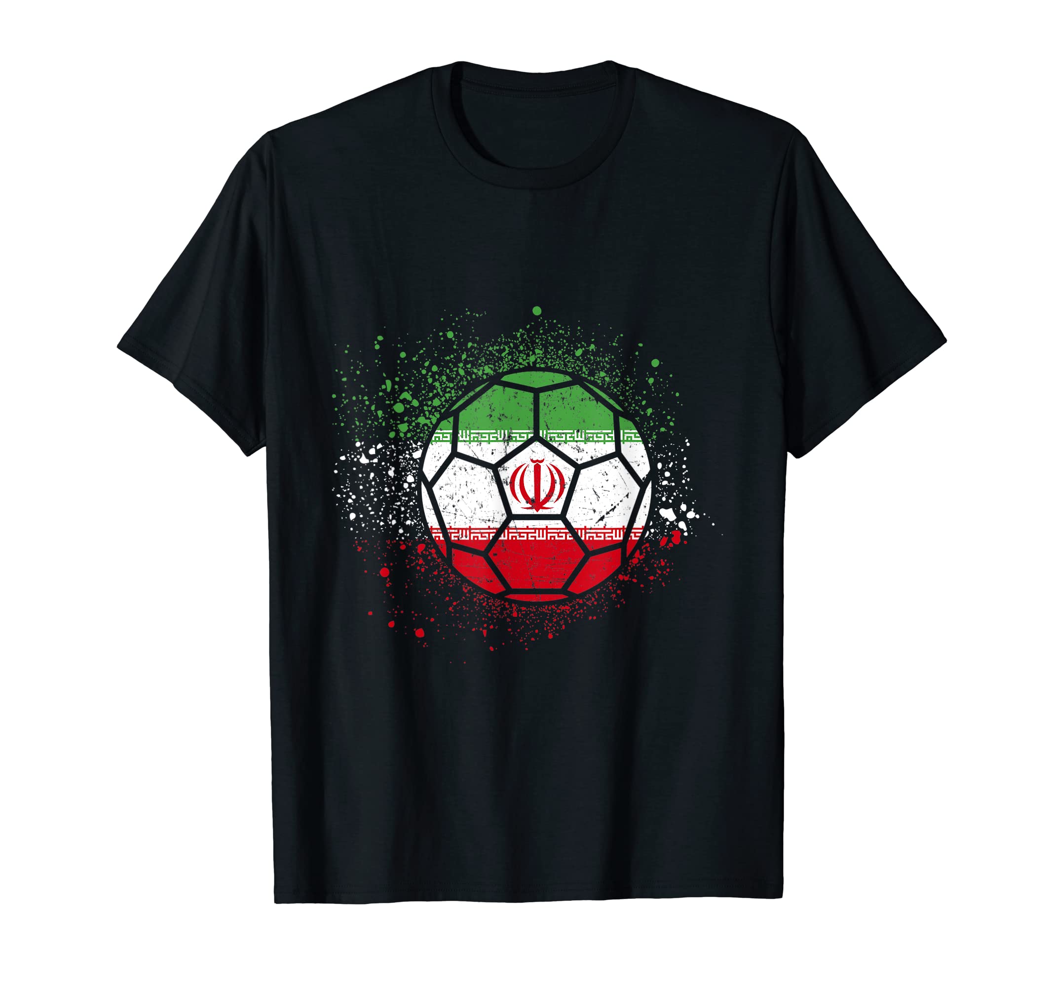 Iran Fans Iran Flag World Soccer T-Shirt - Fun Novelty Design Unisex