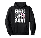 Groovy Soccer Keeper Aunt Soccer Hoodie - Casual Everyday Wear Men Women