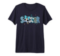 Soccer Preppy Soccer Game Day Mom Tri T-Shirt - Fun Novelty Design Unisex