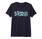 Soccer Preppy Soccer Game Day Mom Tri T-Shirt - Fun Novelty Design Unisex