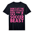 Soccer Art Teen Goalie Soccer Player T-Shirt - Minimalist Print Men Women
