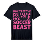 Soccer Art Teen Goalie Soccer Player T-Shirt - Minimalist Print Men Women