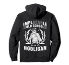 Hooligan Power Implacable Old School Hoodie - Minimalist Print Men Women