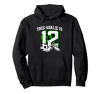 Funny 12Th Birthday Soccer Goalie And Hoodie - Minimalist Print Men Women