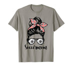 Soccer Mom Messy Bun Lovers Mother T-Shirt - Aesthetic Graphic for Adults
