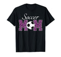 Soccer Mom Purple Leopard Funny Mothers T-Shirt - Minimalist Print Unisex
