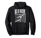 Easter He Is Rizzin Funny Christian Hoodie - Trendy Graphic for Adults
