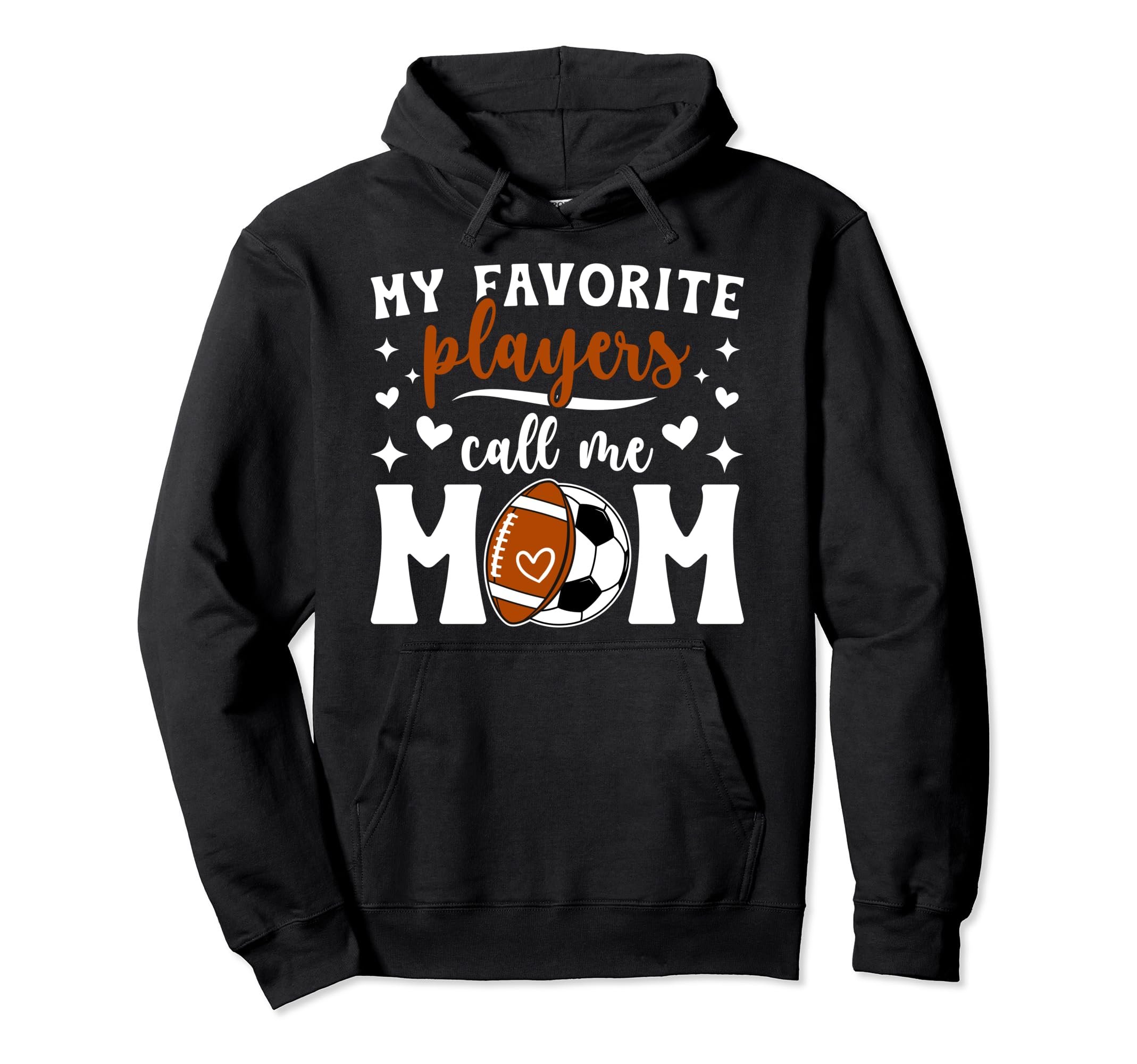 My Favorite Players Call Me Mom Hoodie - Trendy Graphic for Adults