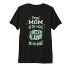 Soccer Mother Gift Proud Mama Cutest T-Shirt - Custom Art Print Unisex