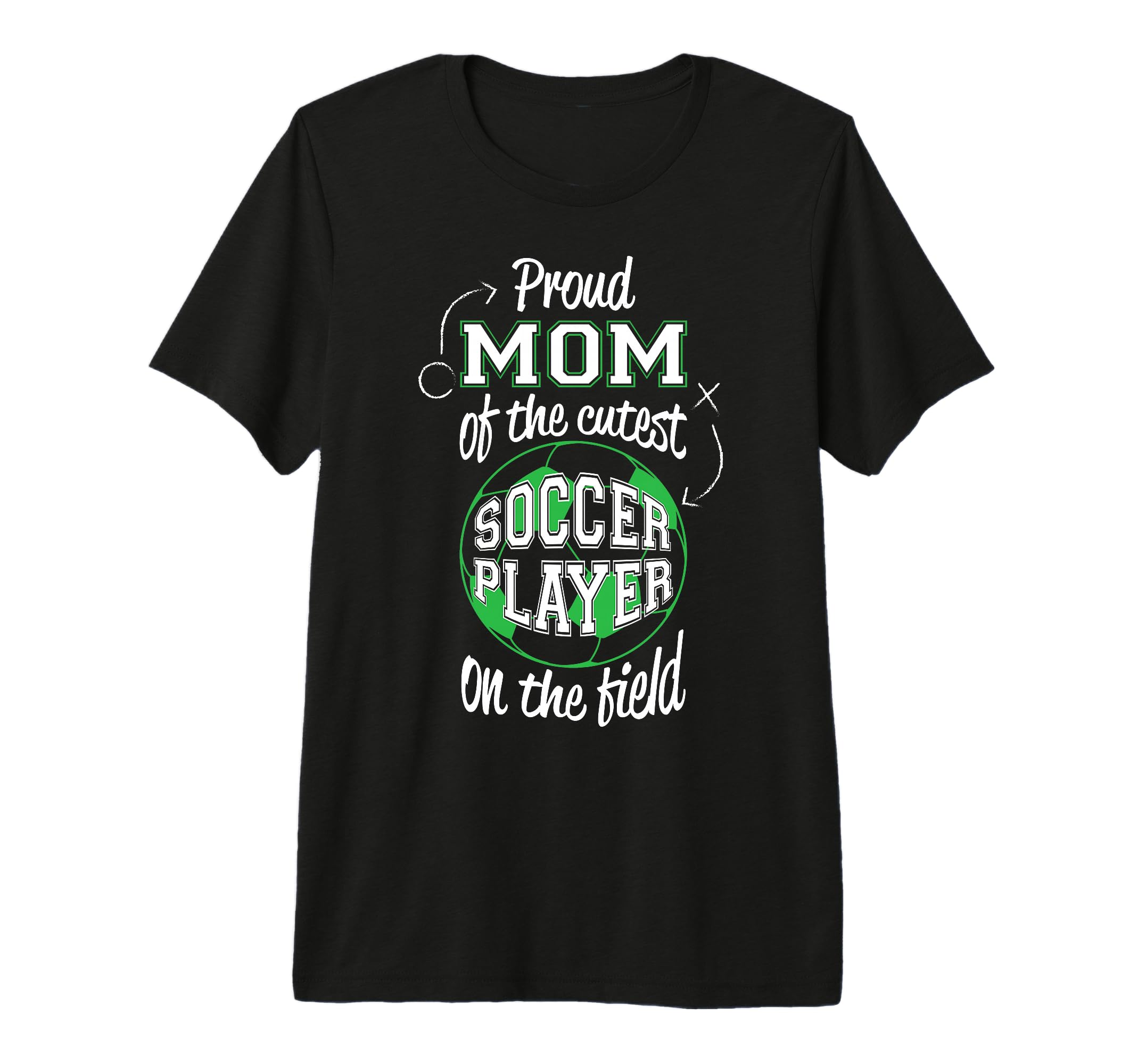 Soccer Mother Gift Proud Mama Cutest T-Shirt - Custom Art Print Unisex