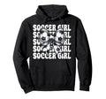 Soccer Soccer Mom Mothers Day Coquette Bow Hoodie - Minimalist Print Unisex