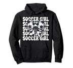 Soccer Soccer Mom Mothers Day Coquette Bow Hoodie - Minimalist Print Unisex