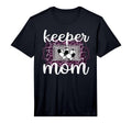 Mens Proud Soccer Goalkeeper Mom T-Shirt - Minimalist Print for Adults