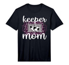 Mens Proud Soccer Goalkeeper Mom T-Shirt - Minimalist Print for Adults