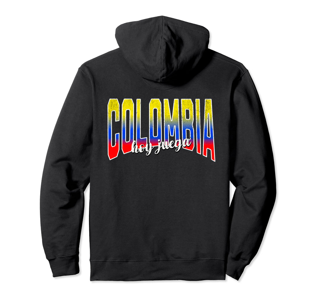 Colombian Flag Pride Colombia Soccer Game Hoodie - Minimalist Print Unisex