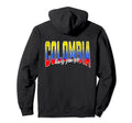 Colombian Flag Pride Colombia Soccer Game Hoodie - Minimalist Print Unisex