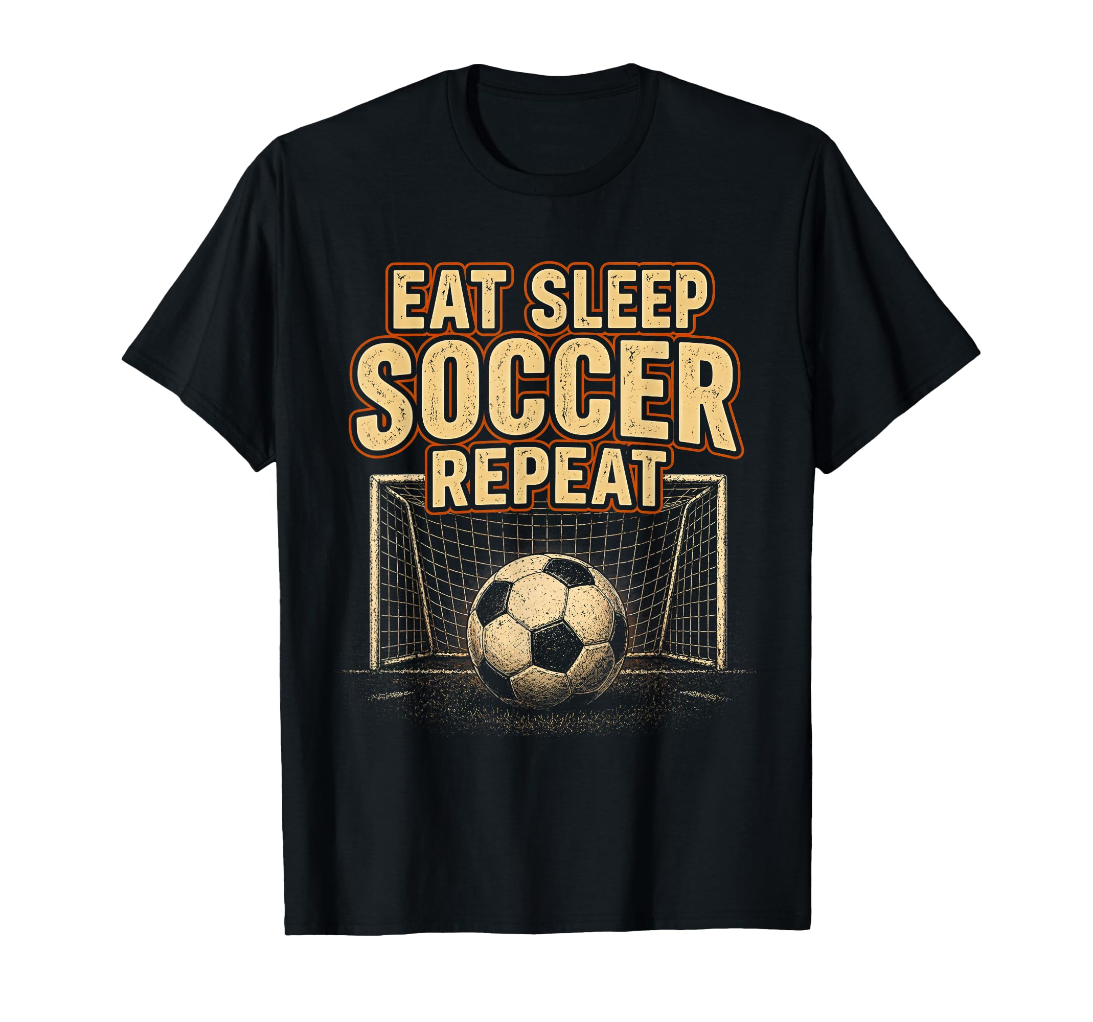 Eat Sleep Soccer Repeat Football Player T-Shirt - Custom Art Print Unisex