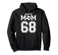 Number 68 Custom Proud Soccer Futbol Mom Hoodie - Minimalist Print Unisex
