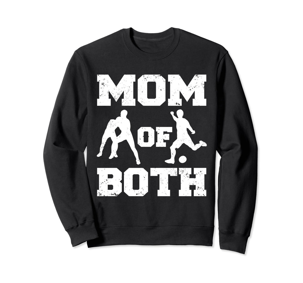 Mom Both Funny Wrestling Soccer Mom Sweatshirt - Graphic Print for Adults