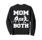 Mom Both Funny Wrestling Soccer Mom Sweatshirt - Graphic Print for Adults