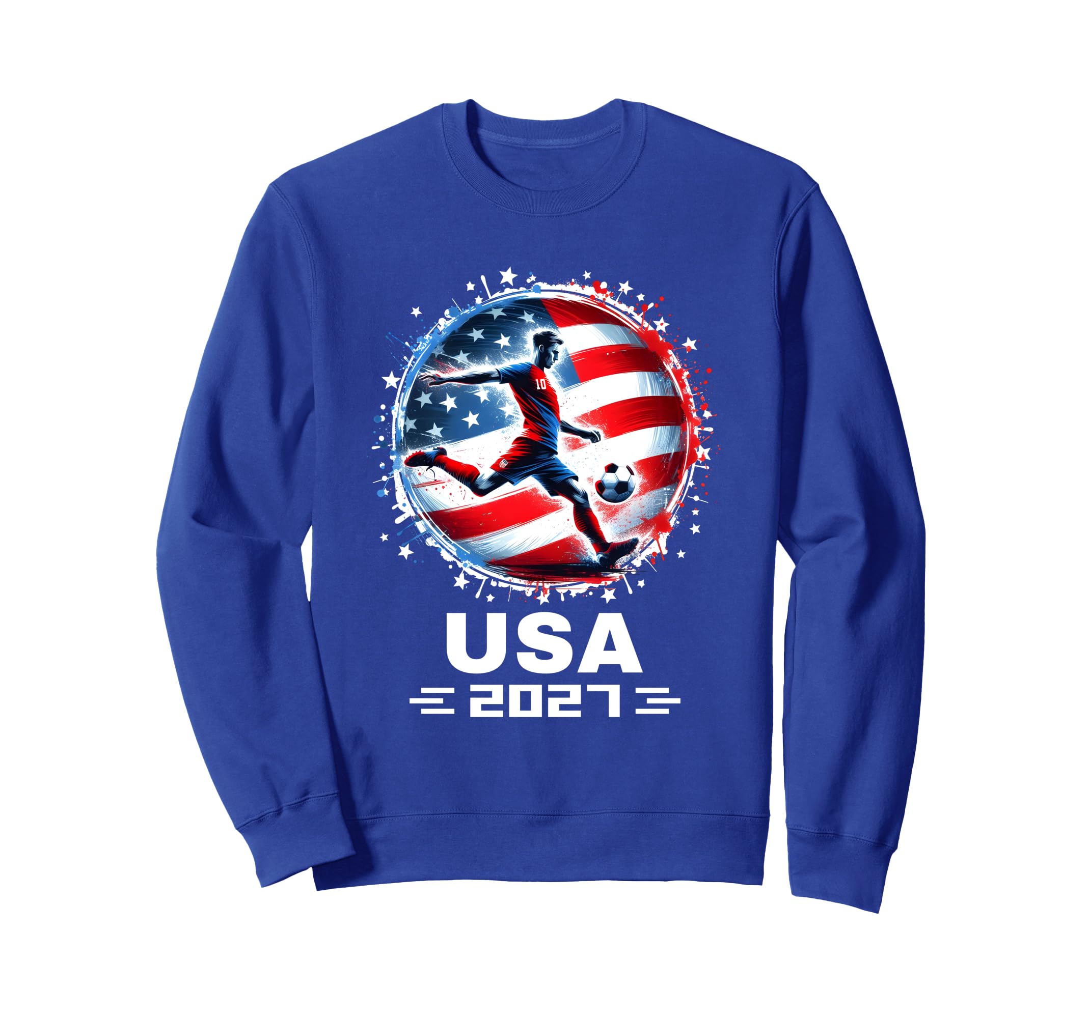 American Flag Soccer Team Soccer 2027 Sweatshirt - Streetwear Style Unisex