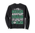 Soccer Assistant Coach Like Head Sweatshirt - Trendy Graphic for Adults