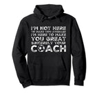 Soccer Coaching Assistant Soccer Hoodie - Fun Novelty Design for Adults