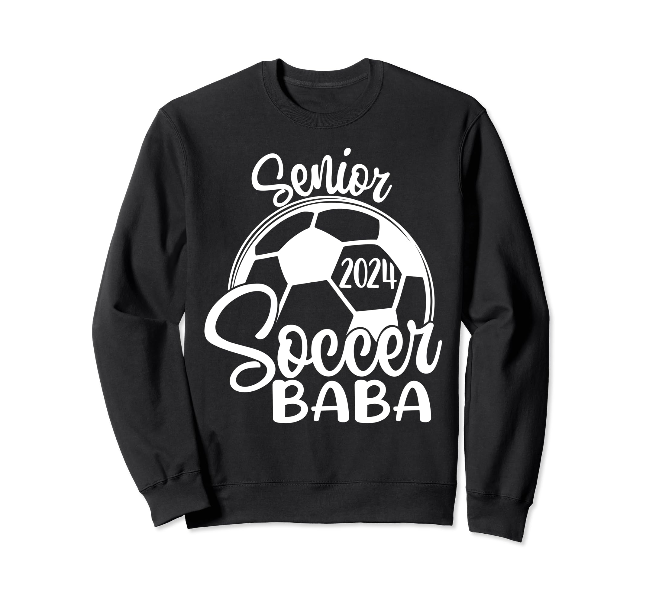 Senior Soccer Baba 2024 Class Sweatshirt - Custom Art Print for Adults