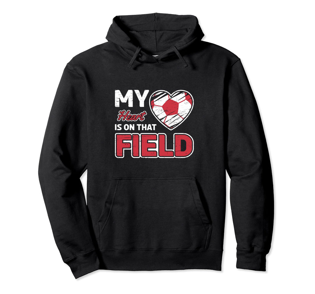 My Heart Is That Field Soccer League Hoodie - Custom Art Print for Adults