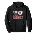 My Heart Is That Field Soccer League Hoodie - Custom Art Print for Adults
