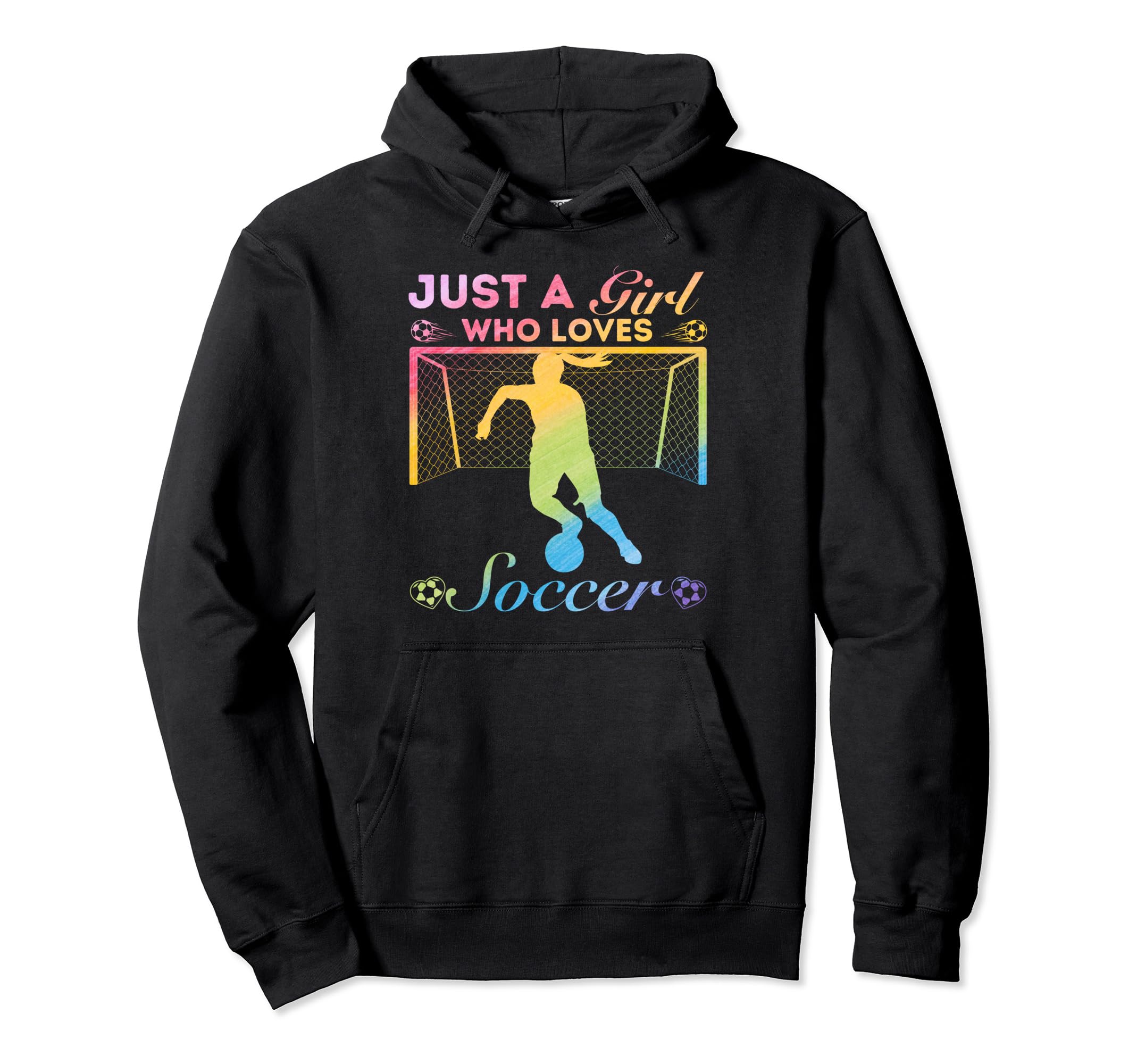 Just Who Loves Soccer Hoodie - Custom Art Print Men Women