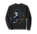 Polygon Art Soccer Sport Player Sweatshirt - Trendy Graphic Men Women