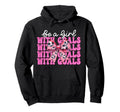 Be Goals Soccer Coquette Bow Hoodie - Minimalist Print Men Women