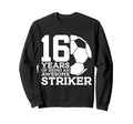 Soccer 16 Years Awesome Soccer Sweatshirt - Graphic Print Men Women