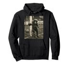 Chimp Player Goalpost Lazy Soccer Goalie Hoodie - Minimalist Print Unisex