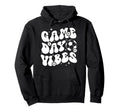 Groovy Soccer Game Day Vibes Game Day Soccer Hoodie - Graphic Print Unisex